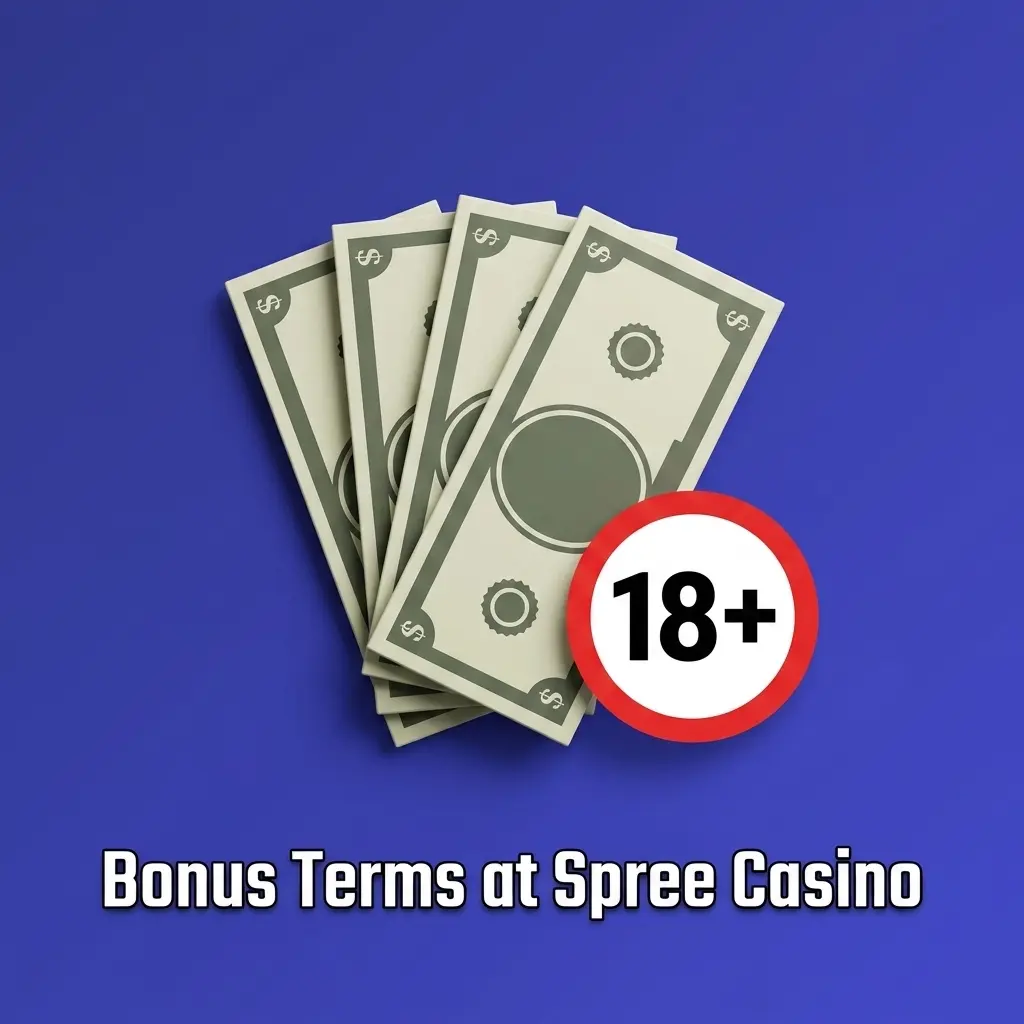 Spree Casino bonus terms covering GC and SC rules, eligibility requirements, redemption thresholds, and sweepstakes conditions