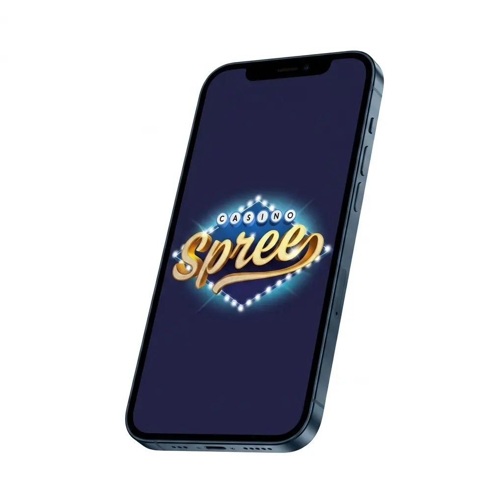Spree Casino app for Android APK and iOS showing slots, table games, live casino and sports betting features