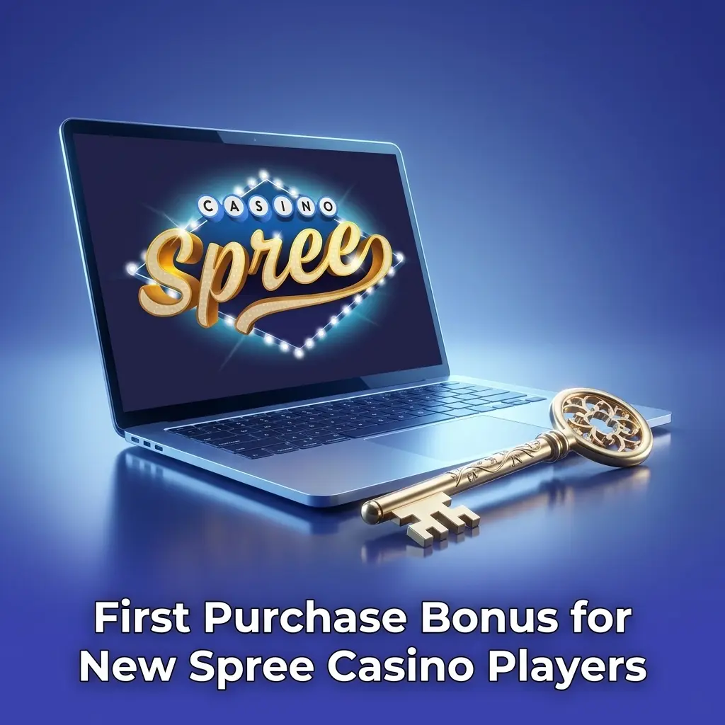 Spree Casino first purchase bonus offering 85000 Gold Coins and 62.5 Sweeps Coins for new US players