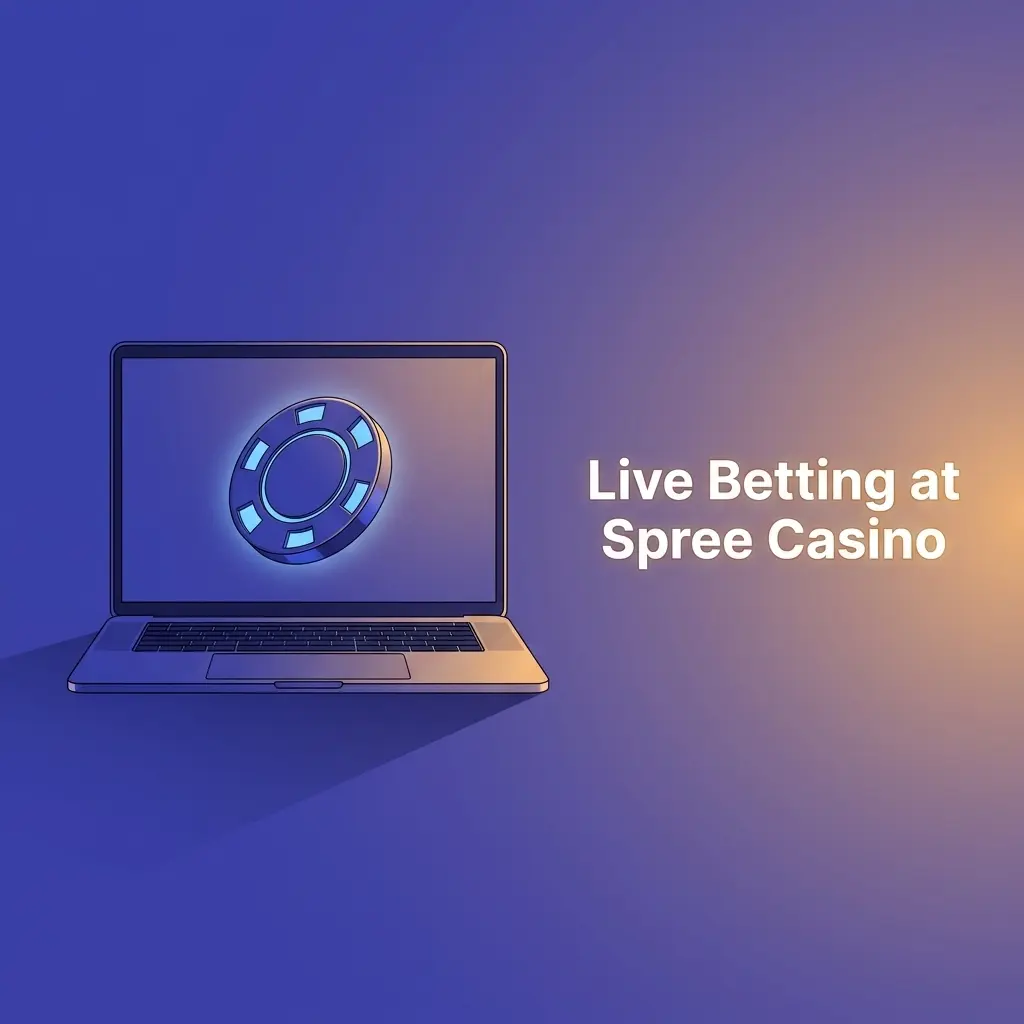 Spree Casino live betting interface showing in-play markets for NFL, NBA, soccer, and esports with real-time odds