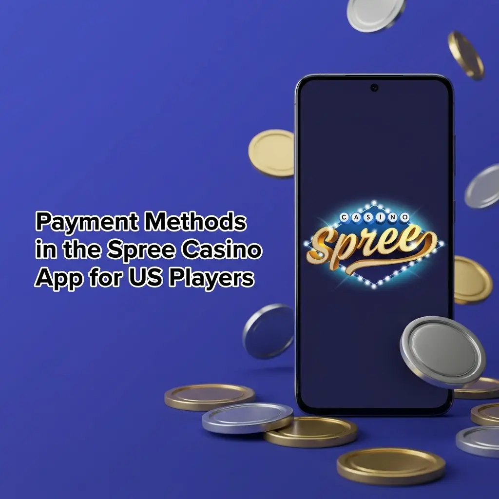 Spree Casino app payment methods for US players including Apple Pay, Google Pay, PayPal, Skrill, Visa, and Mastercard
