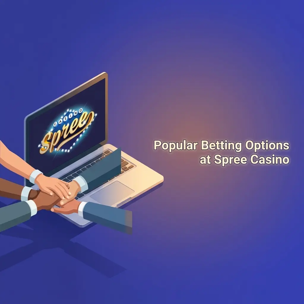 Multiple betting options at Spree Casino including live in-game, pre-scheduled events, and accumulator wagers