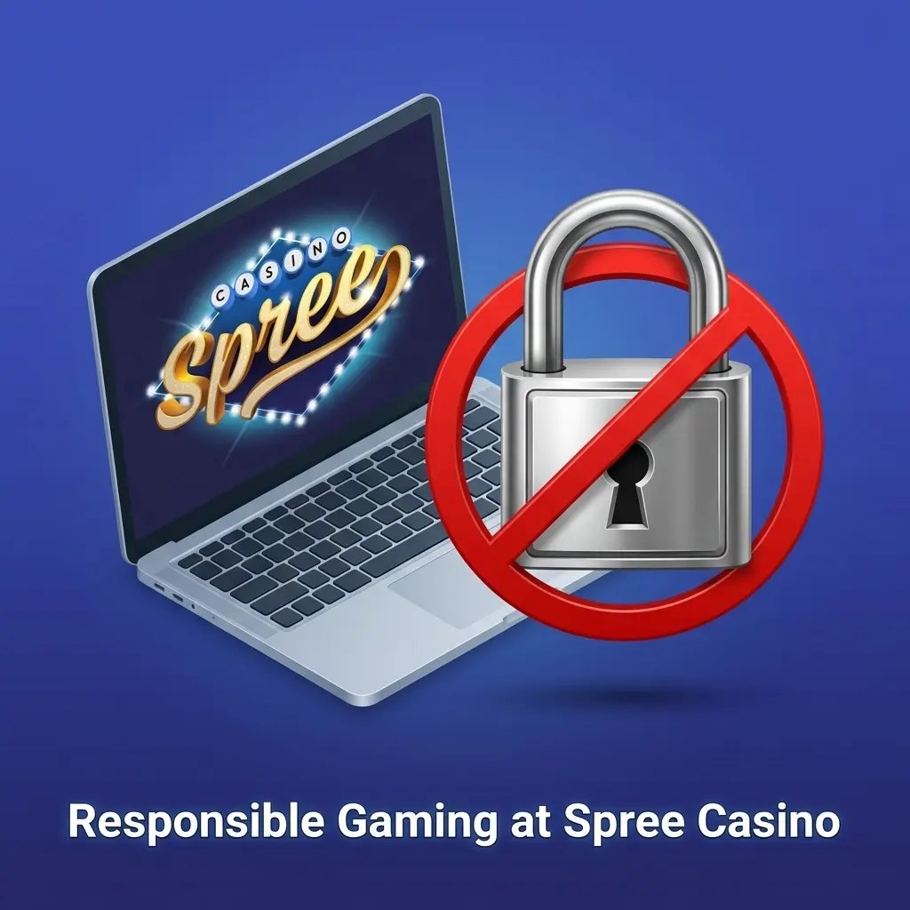 Spree Casino responsible gaming tools including deposit limits, self-exclusion, and NCPG support resources for US players