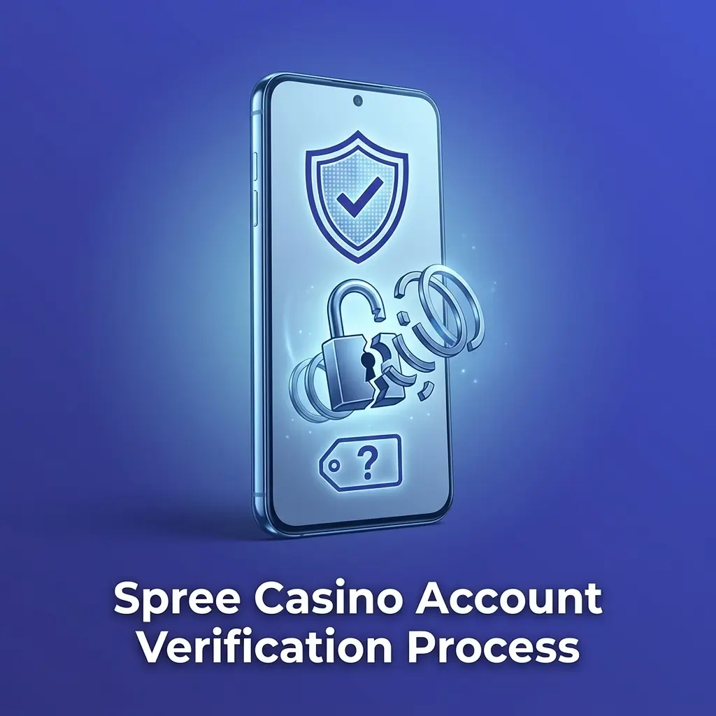 Spree Casino KYC verification process showing identity, address, and age confirmation steps to enable Sweeps Coins redemption