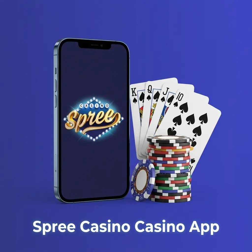 Spree Casino app interface showing slots, live dealer games, and table games from top providers like Pragmatic Play and Evolution Gaming