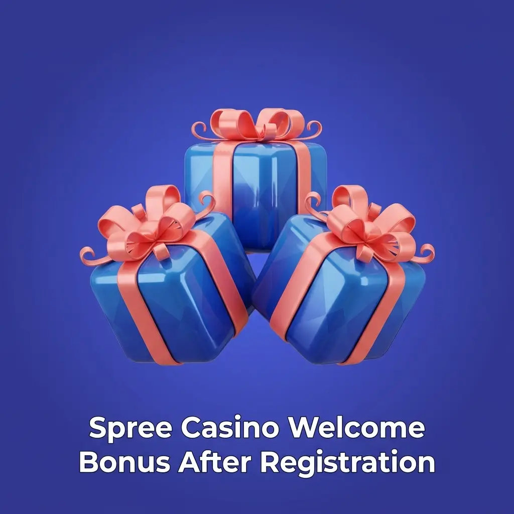 Spree Casino welcome bonus offering 85,000 GC and 62.5 SC free after registration with no purchase required